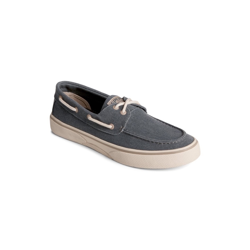 NIB Sperry Halyard 2 Casual Men’s Canvas Boat Shoe blue/white casual coastal